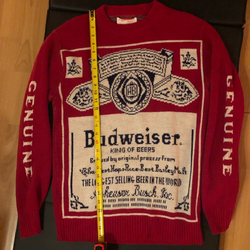 Vintage Budweiser knitted sweater- men’s small